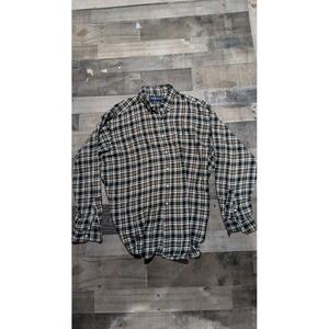 Polo RALPH LAUREN Men's XL BLAKE Long Sleeve Button Down Shirt Tan Plaid‎